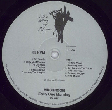 Mushroom Early One Morning German vinyl LP album (LP record) MUSLPEA07095