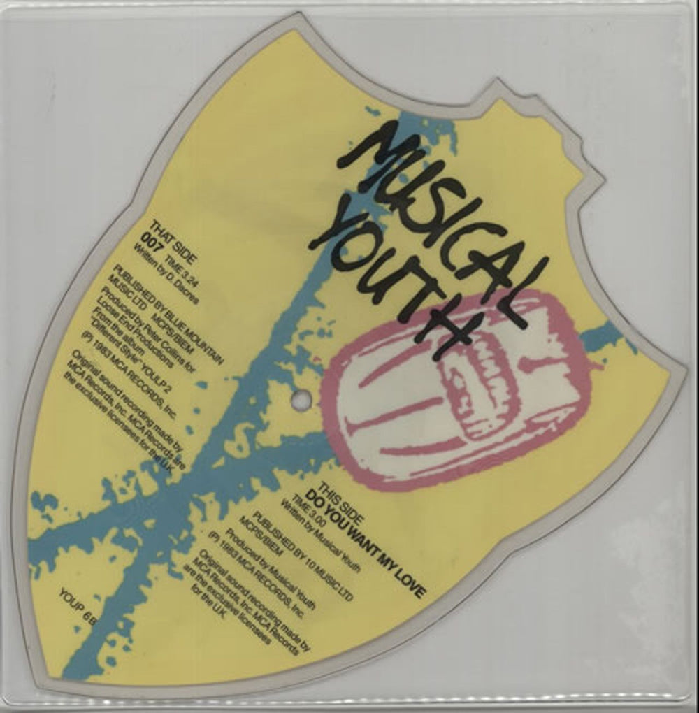 Musical Youth 007 UK shaped picture disc (picture disc vinyl record) MYUSH632737