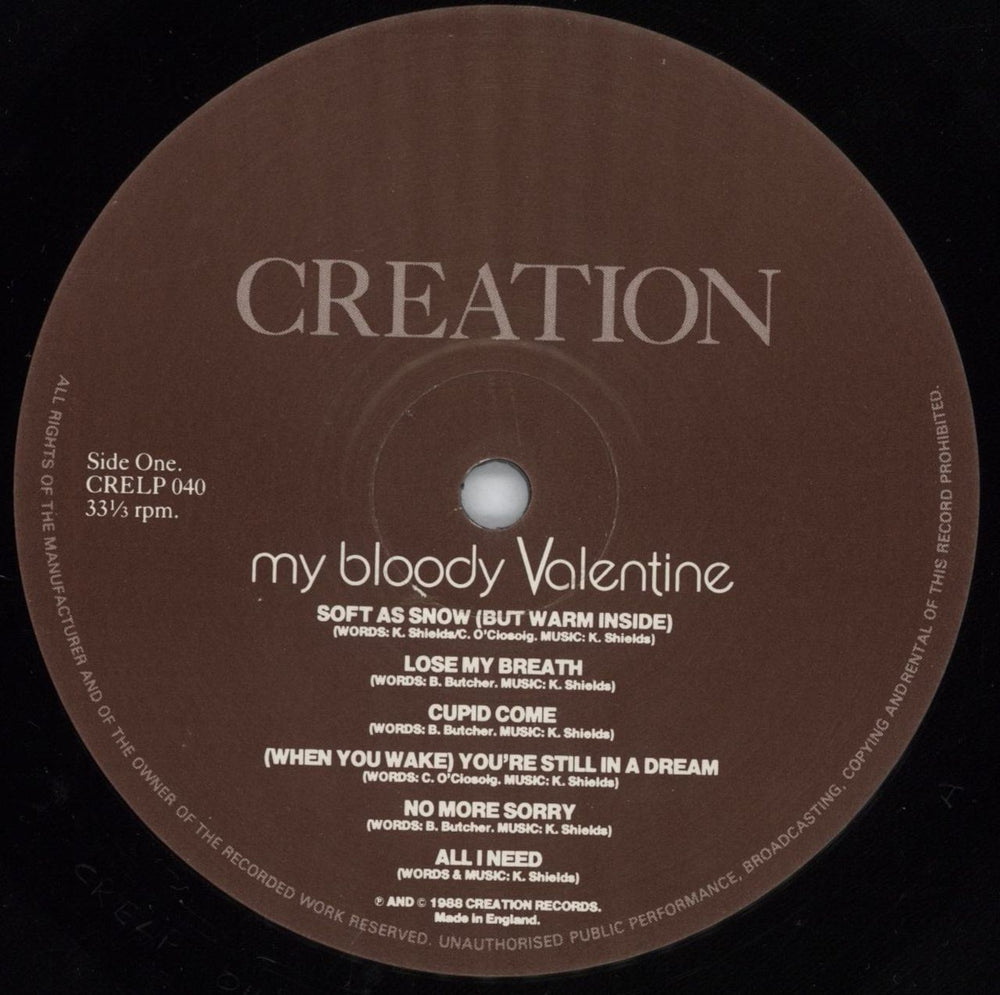 My Bloody Valentine Isn't Anything - Brown labels UK vinyl LP album (LP record) MBVLPIS813507