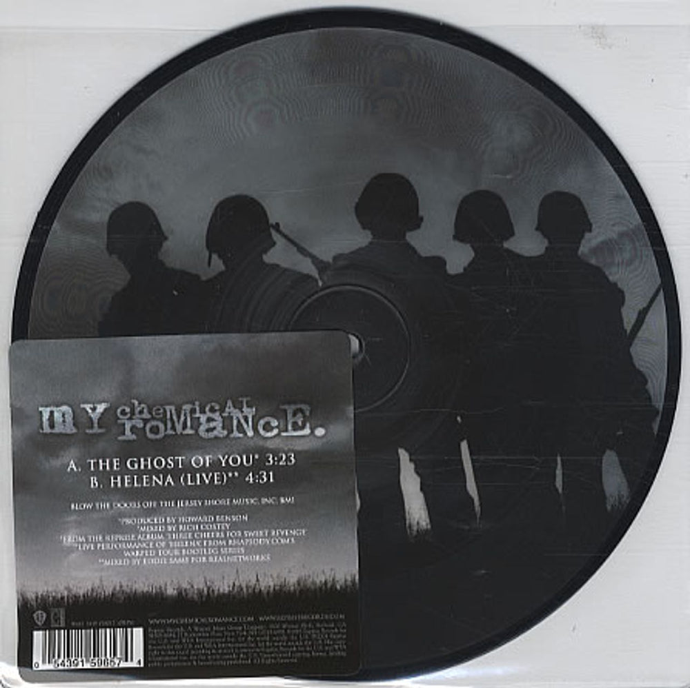 My Chemical Romance The Ghost Of You UK 7" vinyl picture disc (7 inch picture disc single) W683