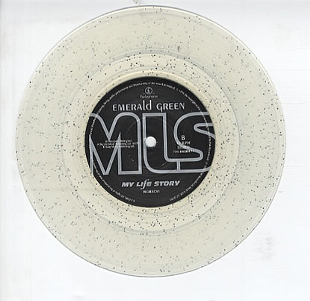 My Life Story Sparkle - Clear Vinyl UK 7" vinyl single (7 inch record / 45) ORY07SP82330