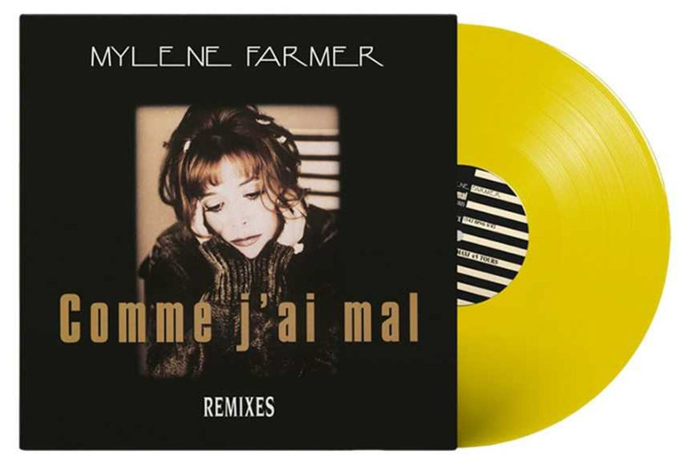 Mylene Farmer Comme J'ai Mal - Remixes - Yellow - Sealed French 12" vinyl single (12 inch record / Maxi-single) 5384412