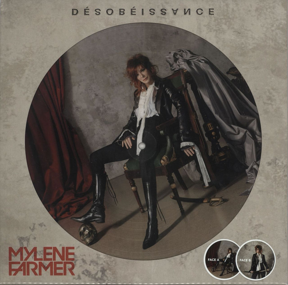 Mylene Farmer Désobéissance French picture disc LP (vinyl picture disc album) 19075904191