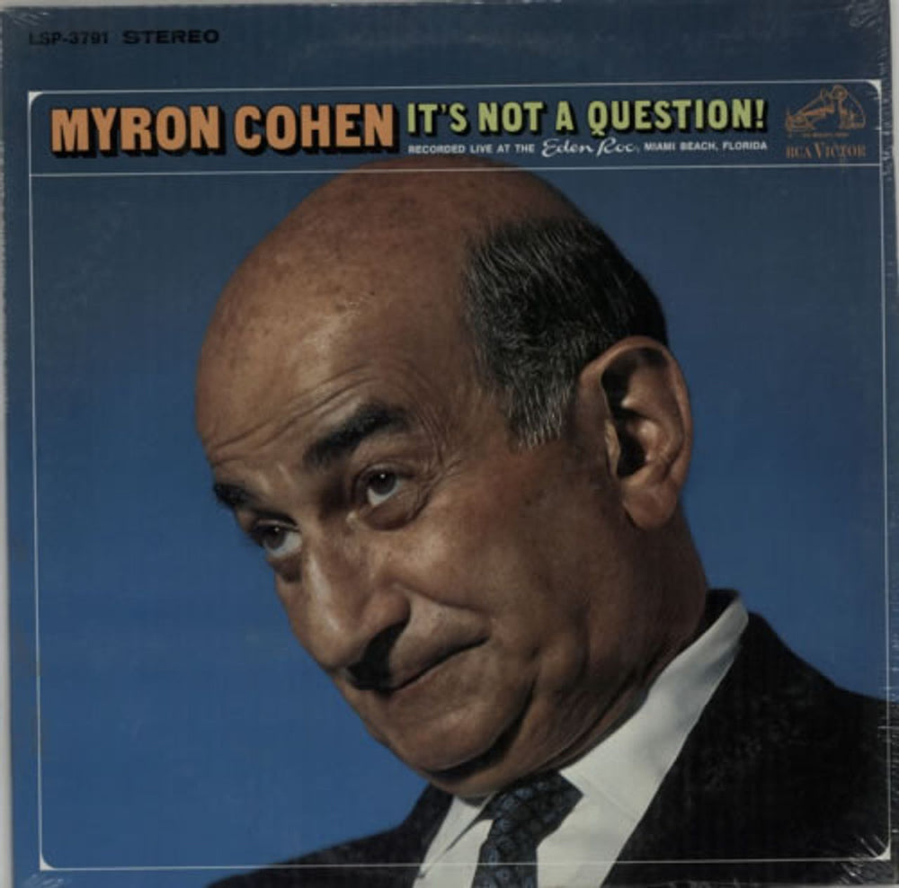 Myron Cohen It's Not A Question US vinyl LP album (LP record) LSP-3791