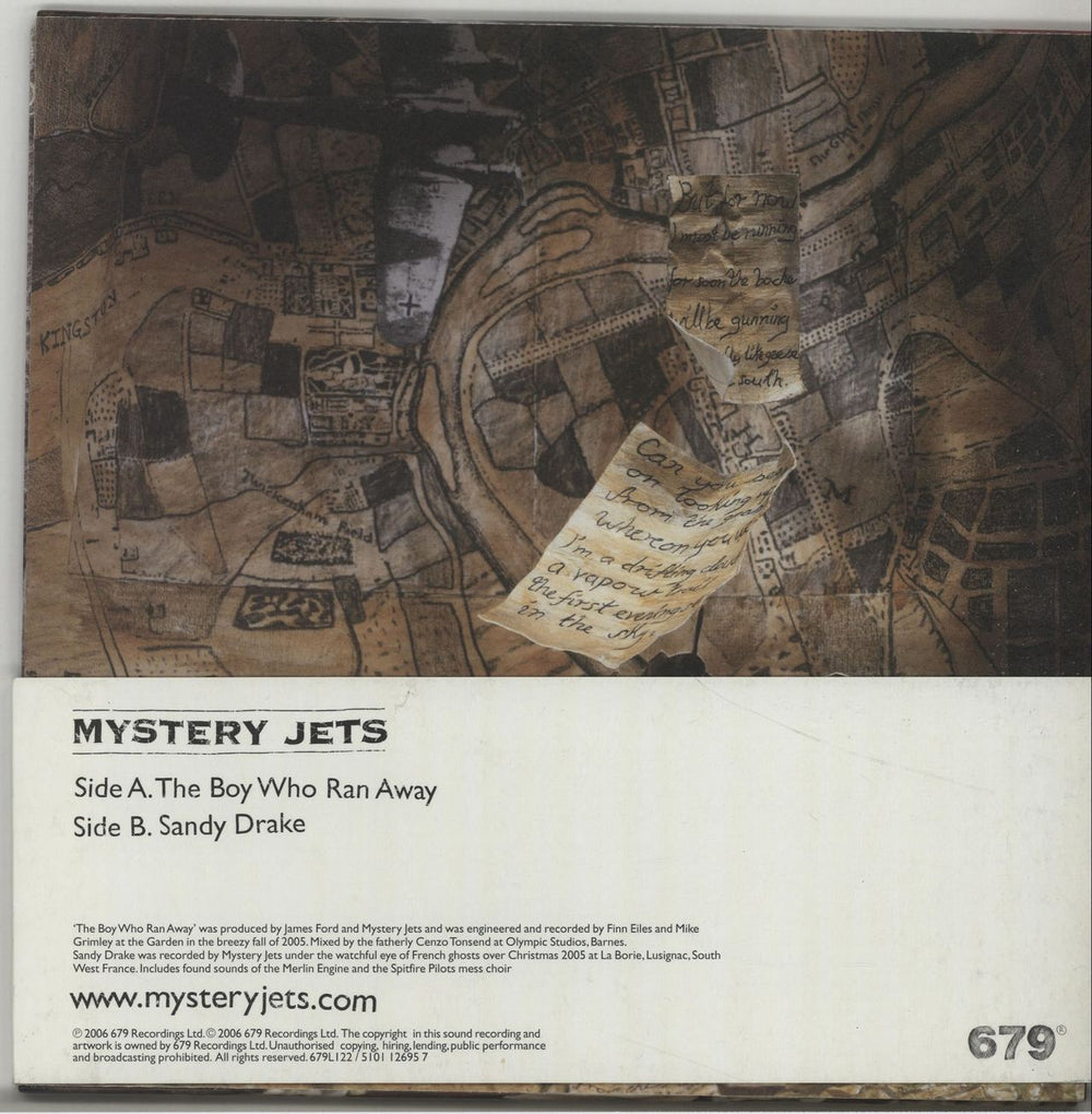 Mystery Jets The Boy Who Ran Away UK 7" vinyl single (7 inch record / 45) MJE07TH351213