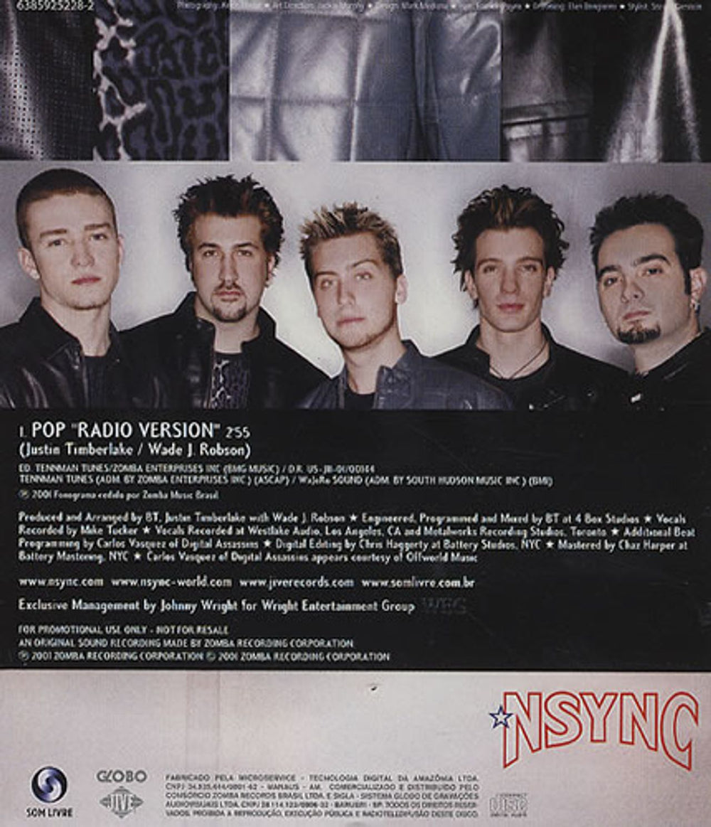 N Sync Pop Brazilian Promo CD single (CD5 / 5") NSYC5PO197866