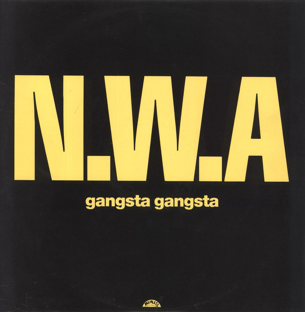 N.W.A. gangsta gangsta UK 12" vinyl single (12 inch record / Maxi-single) 12BRW191