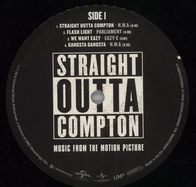 N.W.A. Straight Outta Compton Soundtrack UK 2-LP vinyl set