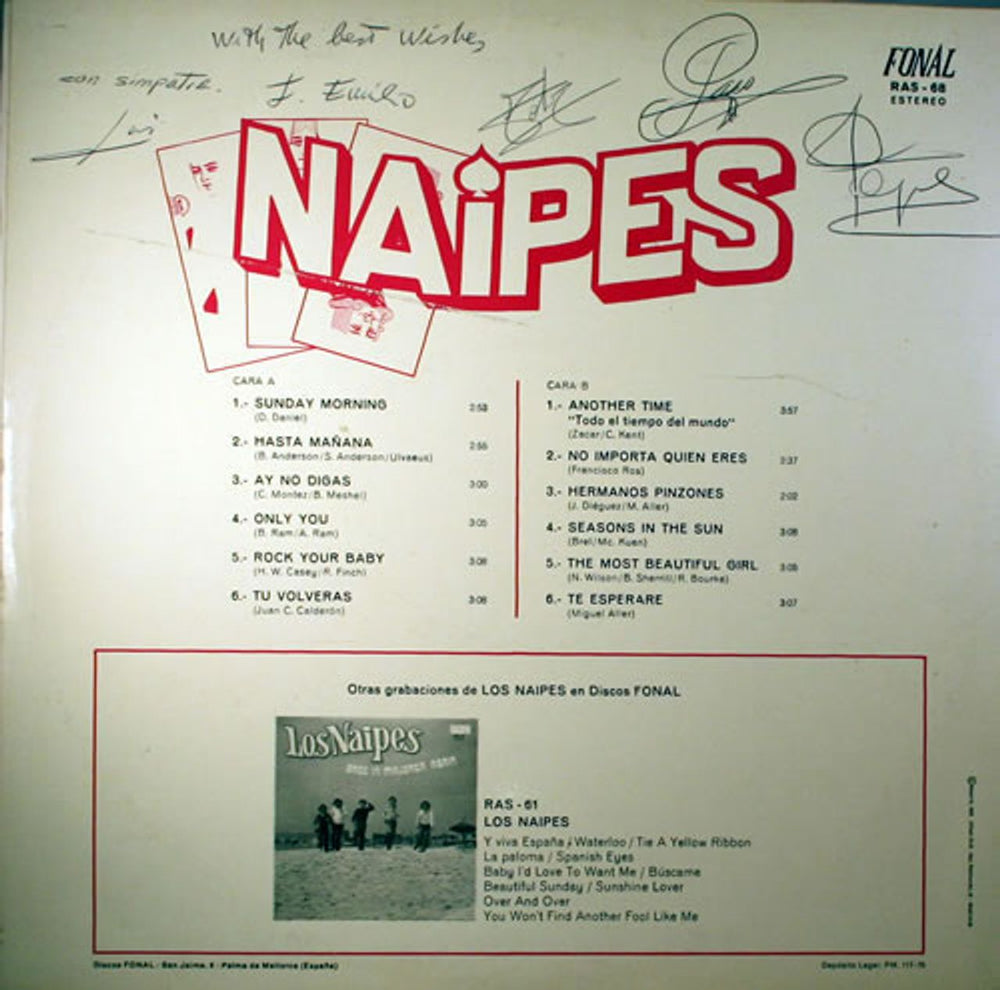 Naipes Naipes Spanish vinyl LP album (LP record) NN5LPNA564822