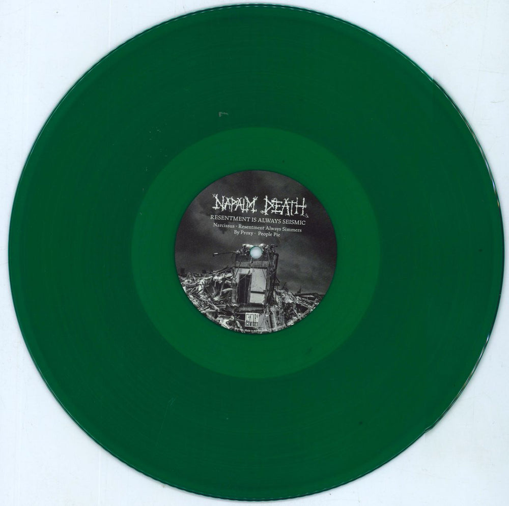 Napalm Death Resentment Is Always Seismic - Green Vinyl German vinyl LP album (LP record) NAPLPRE807314