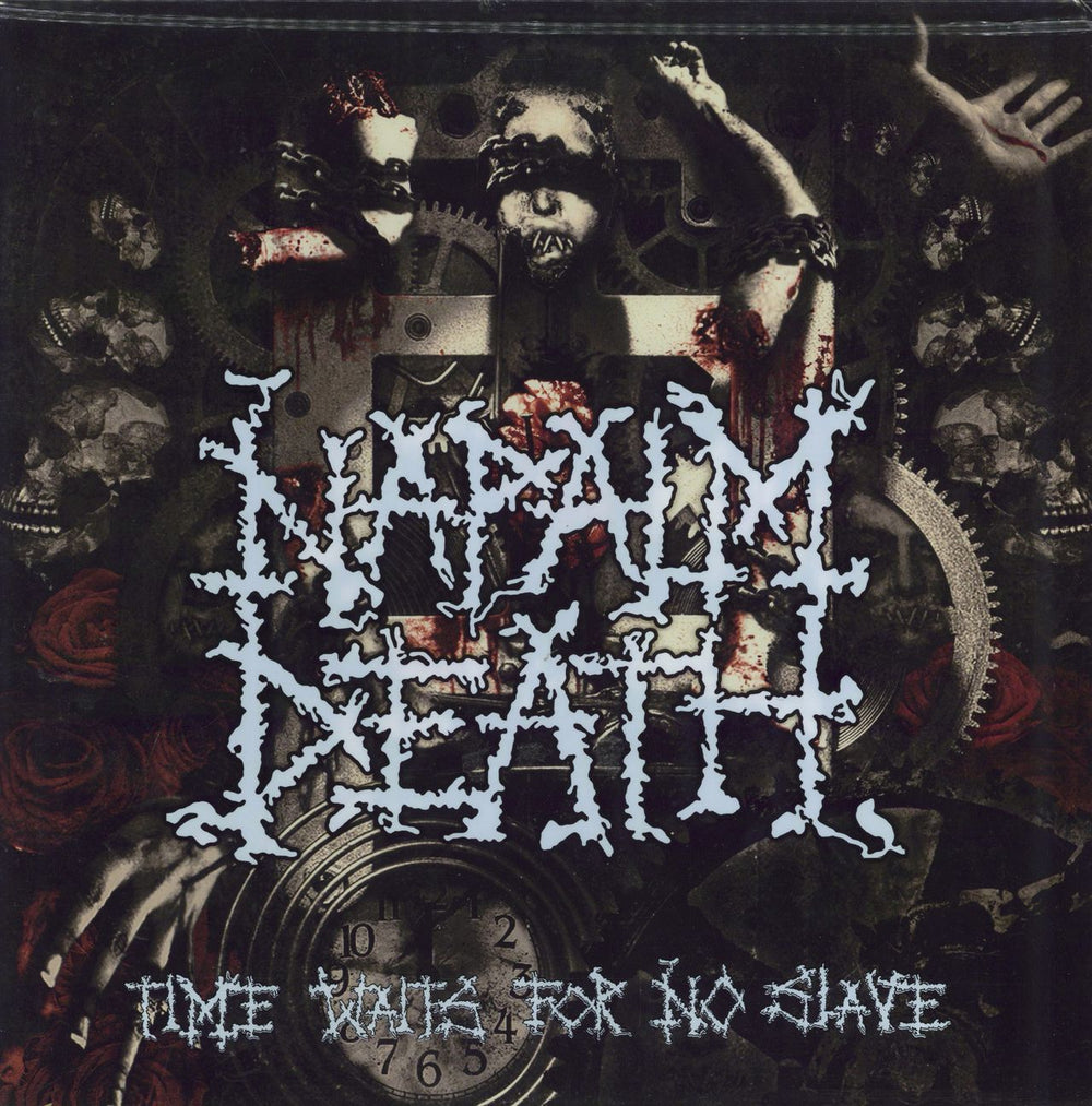 Napalm Death Time Waits For No Slave + PVC Cover German picture disc LP (vinyl picture disc album) AR033