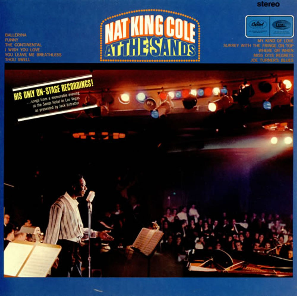 Nat King Cole At The Sands UK vinyl LP album (LP record) ST2434