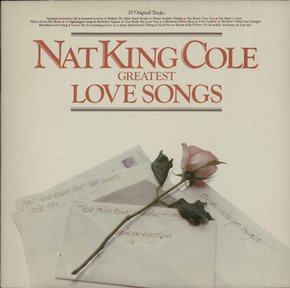 Nat King Cole Greatest Love Songs Dutch vinyl LP album (LP record) 1A0581866111