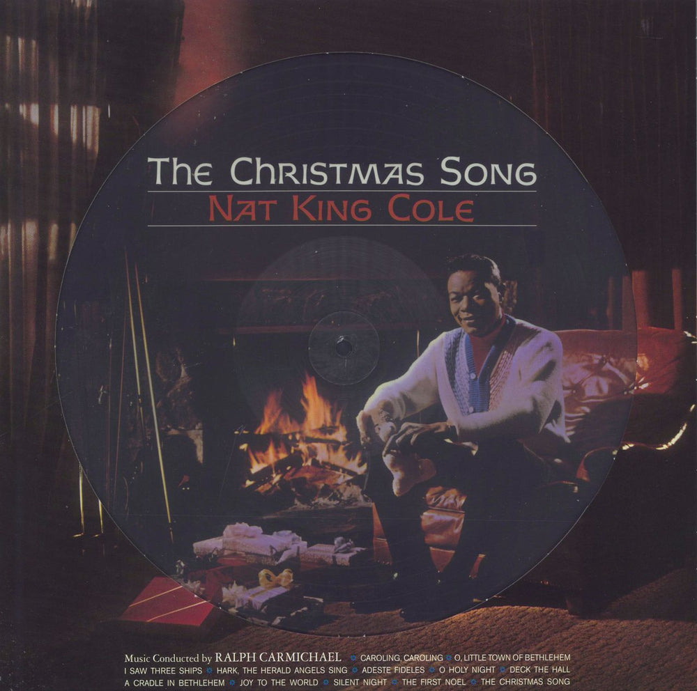 Nat King Cole The Christmas Song UK picture disc LP (vinyl picture disc album) DOS761HP