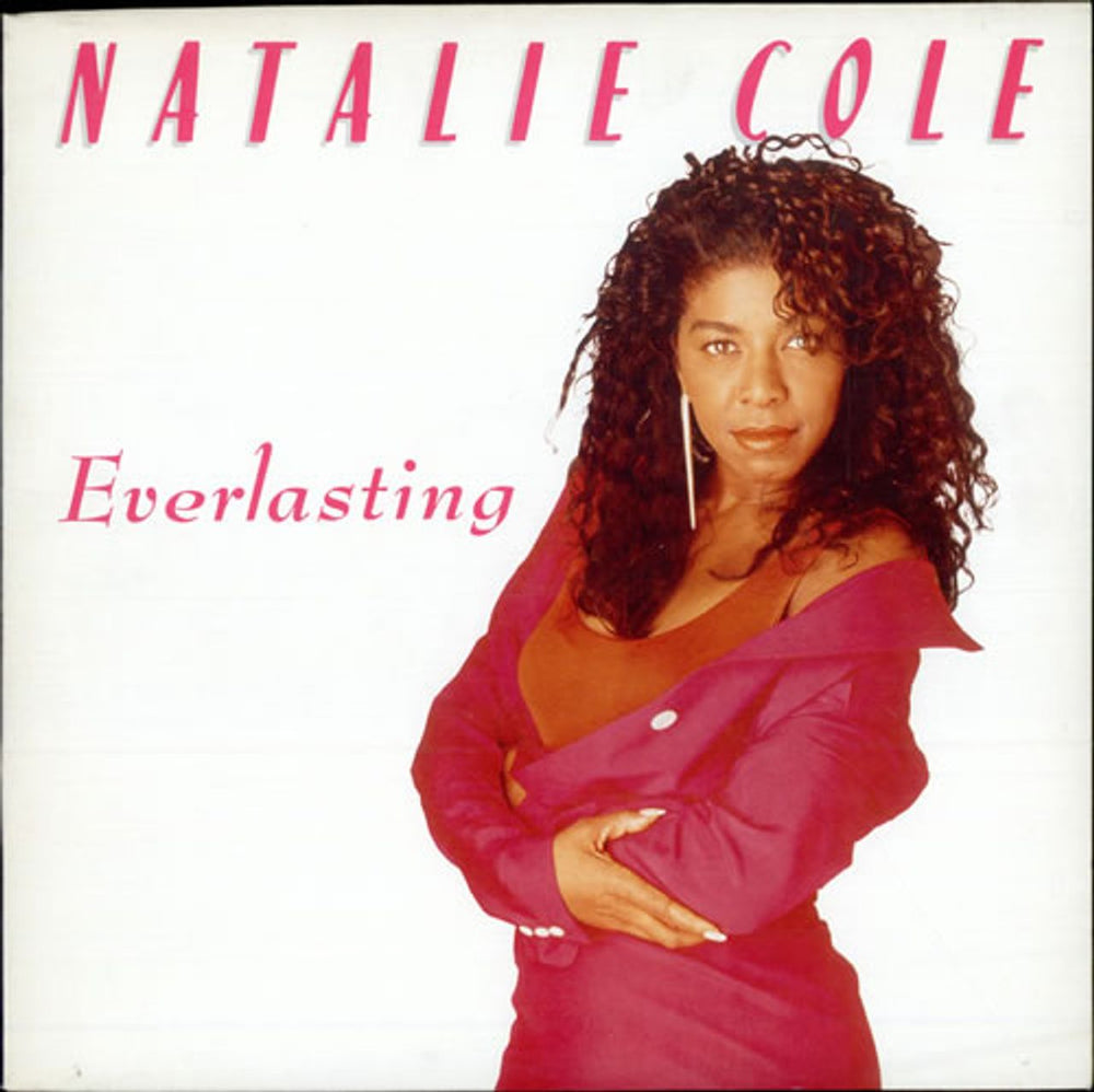 Natalie Cole Everlasting - Red Variant Sleeve UK vinyl LP album (LP record) MTLX1012