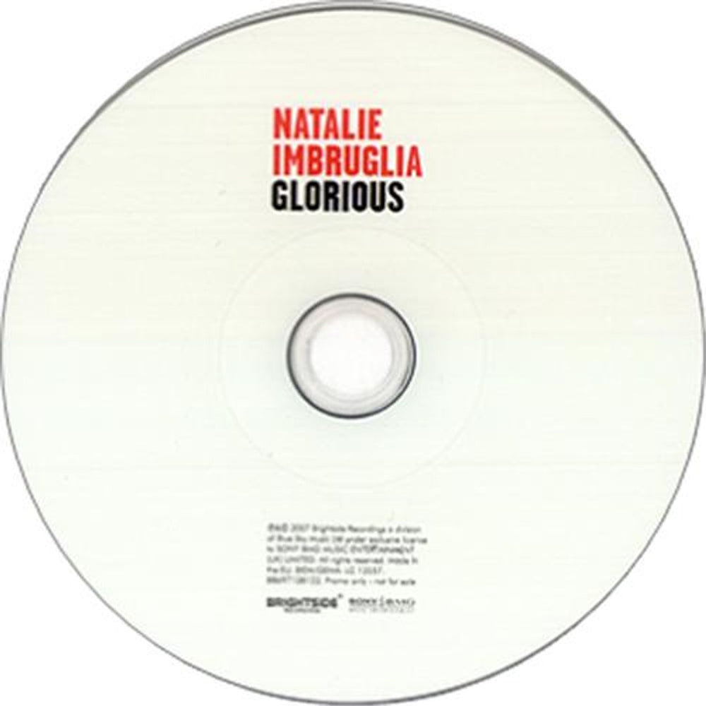 Natalie Imbruglia Glorious European Promo CD single (CD5 / 5") 88697138122