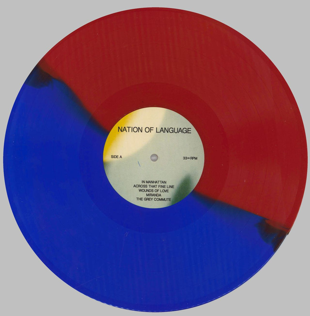 Nation Of Language A Way Forward - Red/Blue Vinyl + CD US vinyl LP album (LP record) 6F1LPAW822893