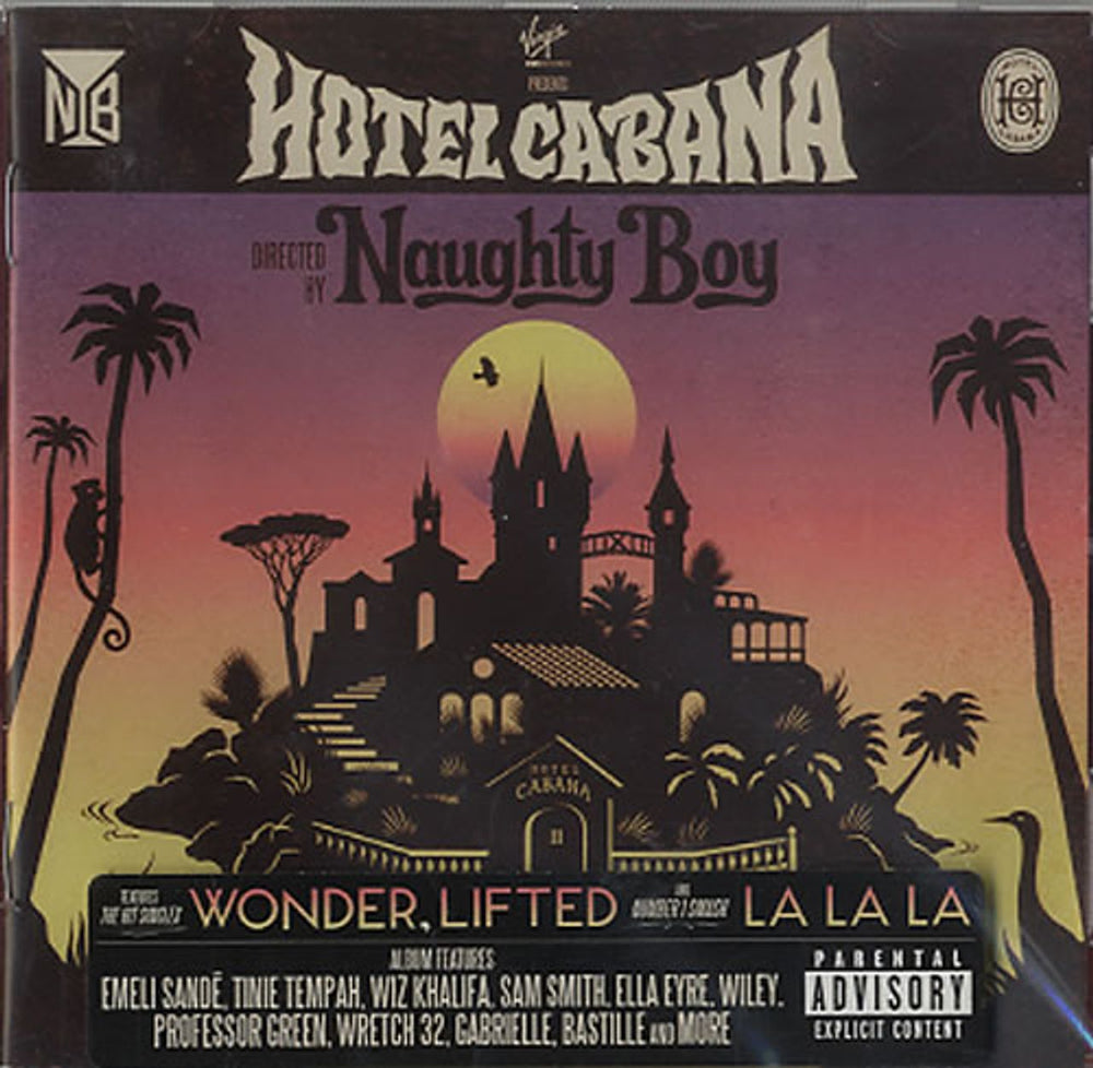 Naughty Boy Hotel Cabana UK CD album (CDLP) 602537438563