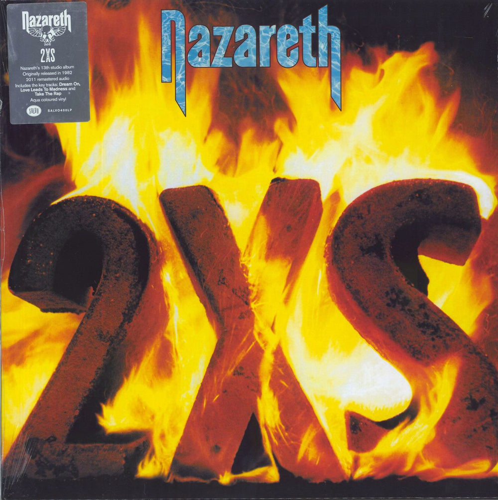 Nazareth 2XS - Aqua Vinyl - Sealed UK vinyl LP album (LP record) SALVO400LP