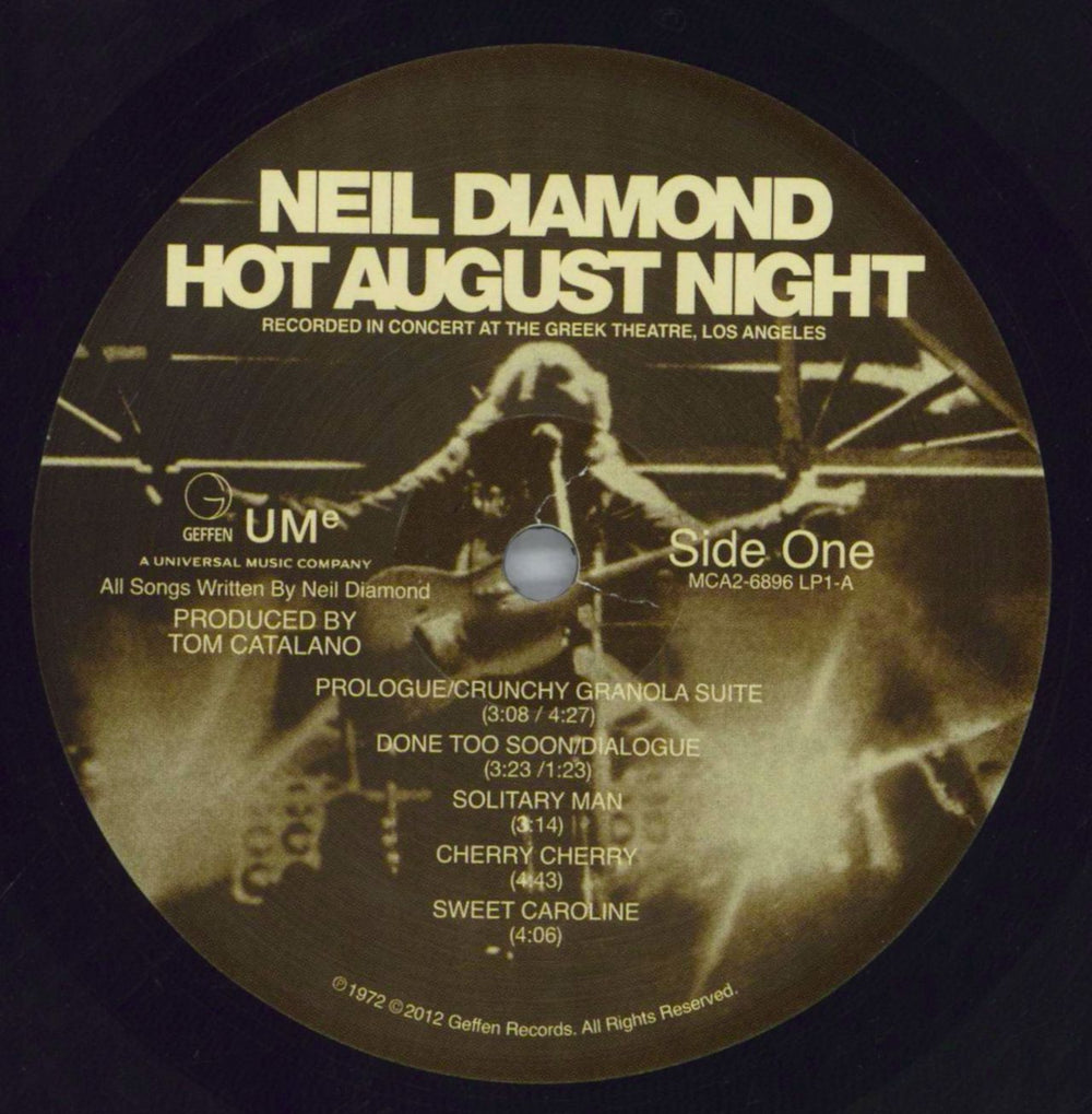 Neil Diamond Hot August Night US 2-LP vinyl record set (Double LP Album) NDI2LHO822662