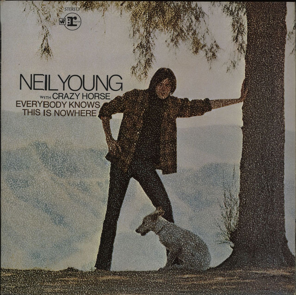 Neil Young Everybody Knows This Is Nowhere - 2nd - VG UK vinyl LP album (LP record) RSLP6349