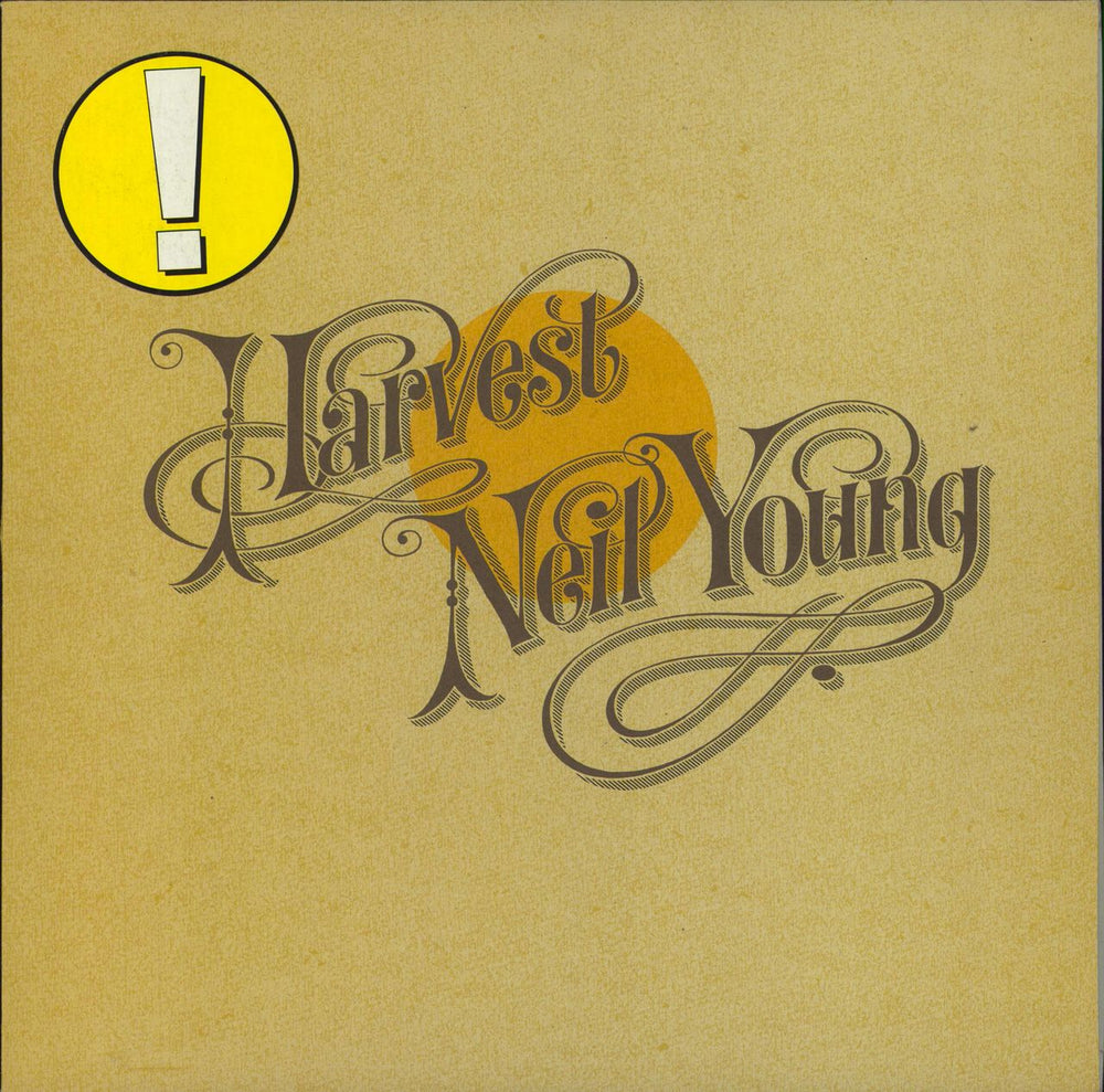 Neil Young Harvest - stickered sleeve German vinyl LP album (LP record) REP54005