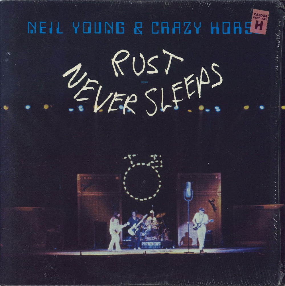 Neil Young Rust Never Sleeps - shrink US vinyl LP album (LP record) HS2295