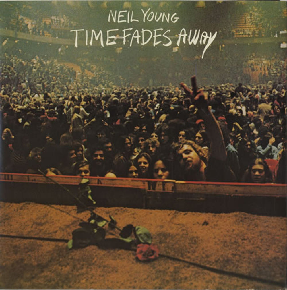 Neil Young Time Fades Away - 2nd UK vinyl LP album (LP record) K54010