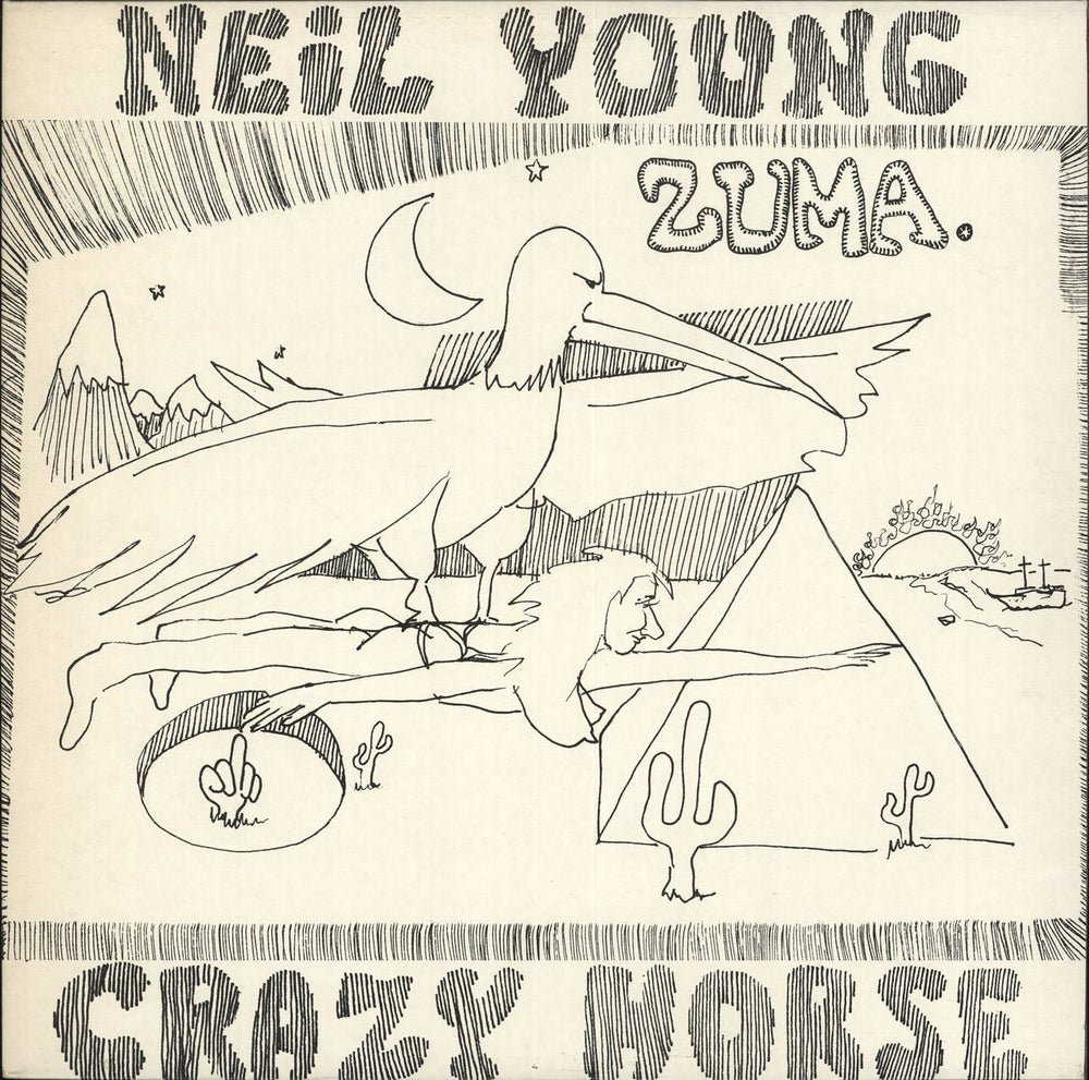 Neil Young Zuma - 2nd UK vinyl LP album (LP record) K54057