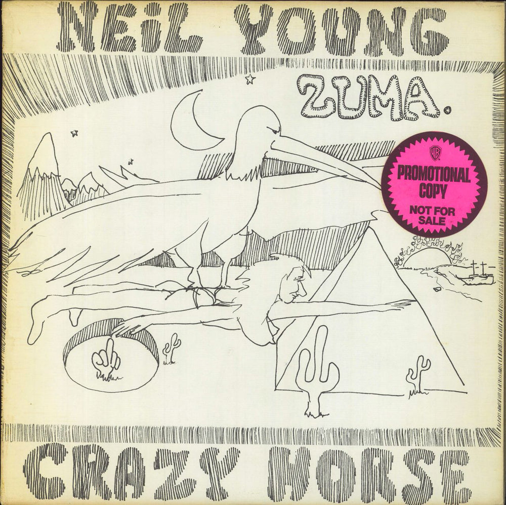 Neil Young Zuma - Complete - Spiral Timings US Promo vinyl LP album (LP record) MS2242