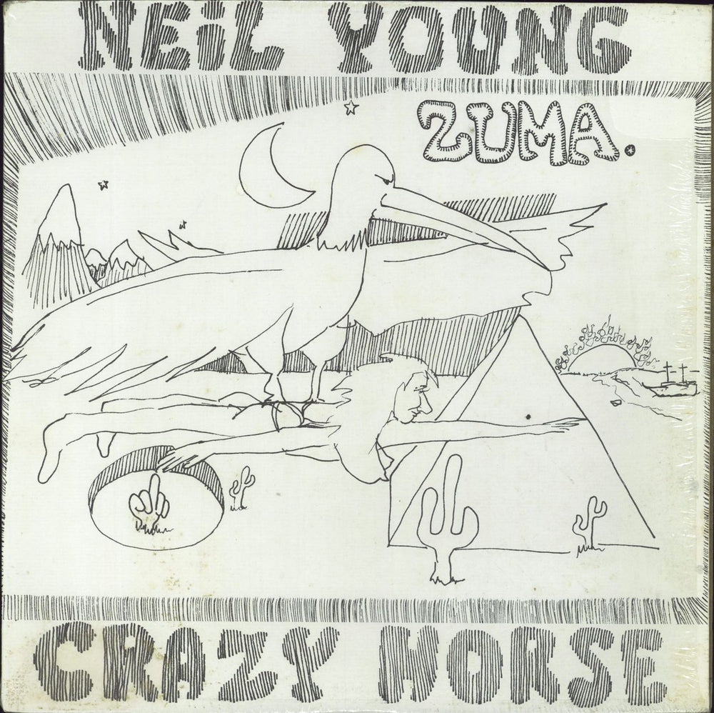 Neil Young Zuma - EX - Shrink US vinyl LP album (LP record) MS2242