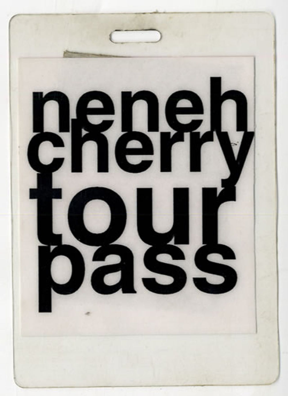 Neneh Cherry Tour Pass French tour pass TOUR PASS