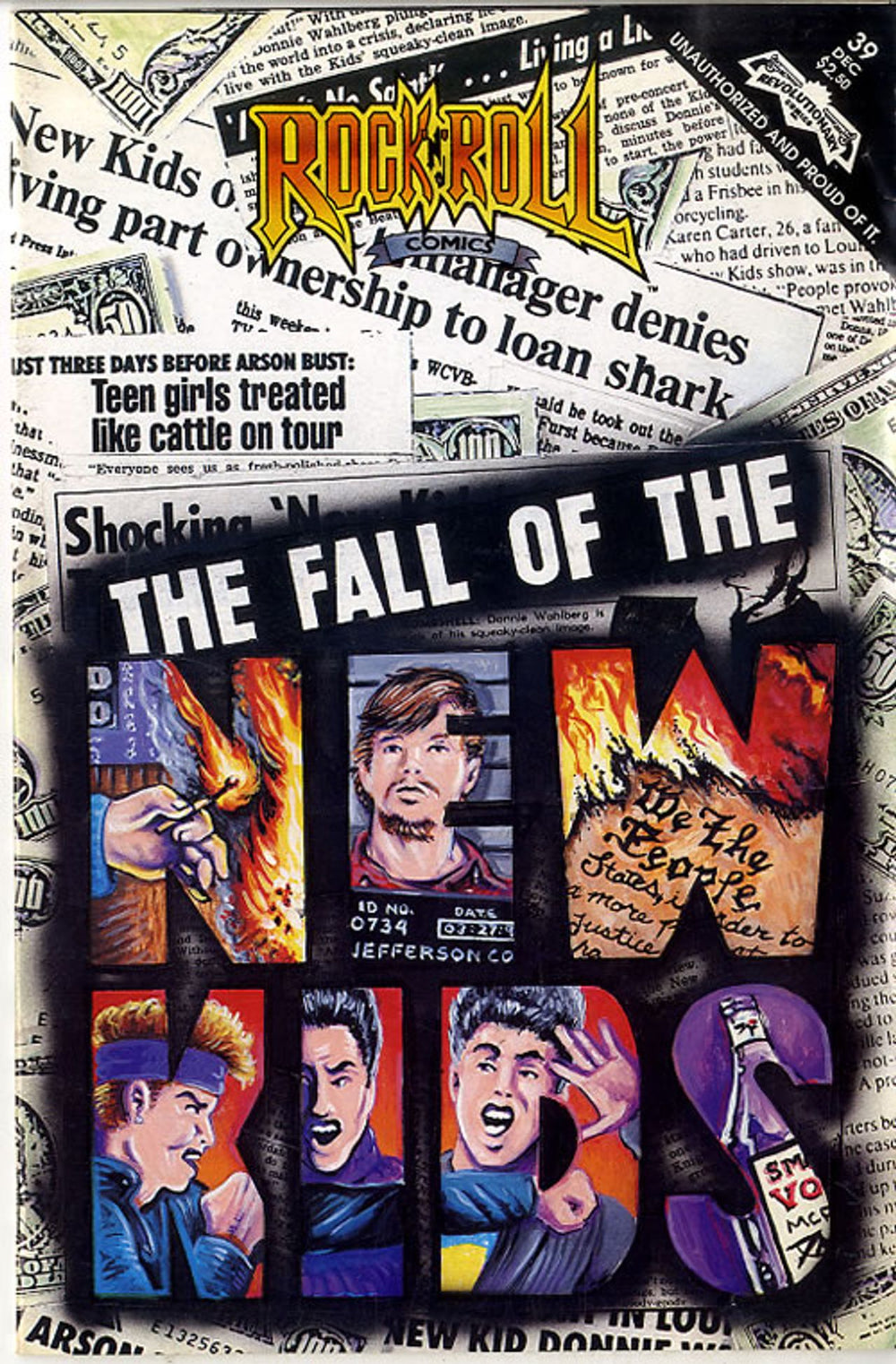 New Kids On The Block The Fall Of New Kids On The Block - Rock 'N' Roll Comic US magazine NO. 39