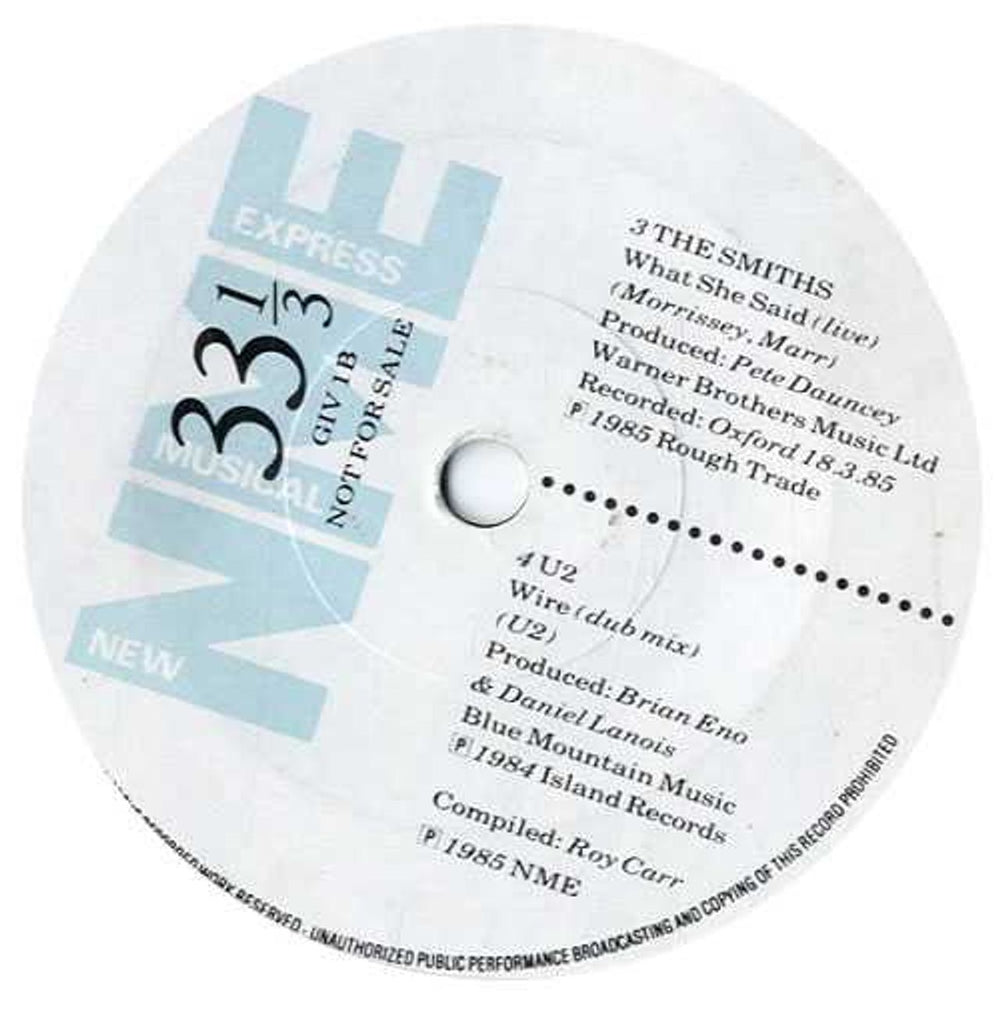 New Musical Express NME Reader's Poll Winners '84 UK 7" vinyl single (7 inch record / 45) GIV1