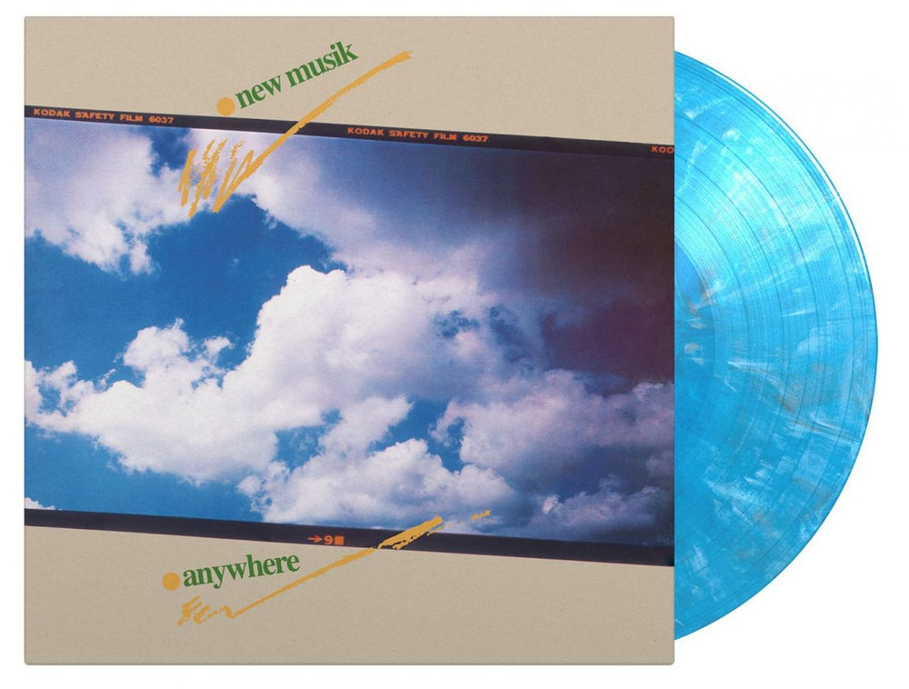 New Musik Anywhere - Expanded Edition Blue Marbled Vinyl 180 Gram UK 2-LP vinyl record set (Double LP Album) MOVLP2867