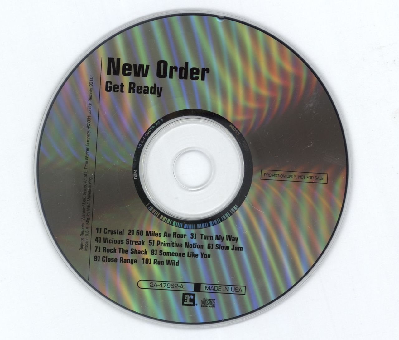 New Order Get Ready US Promo CD album — RareVinyl.com