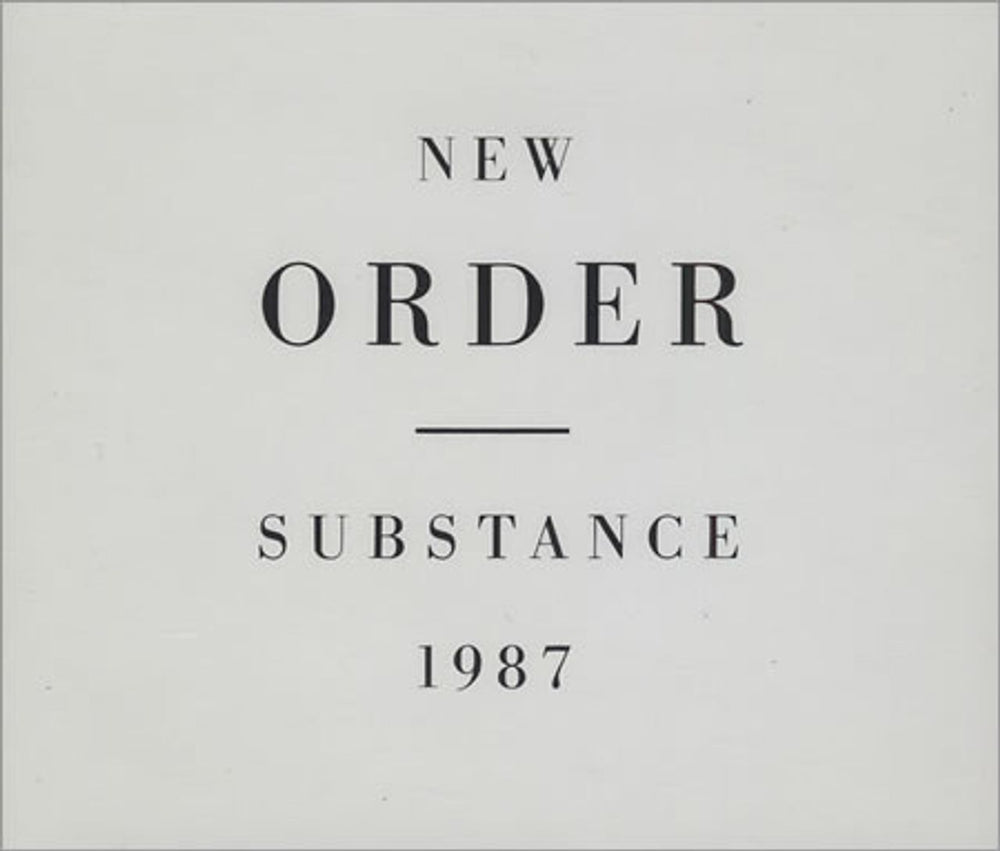 New Order Substance UK 2 CD album set (Double CD) 3984282272