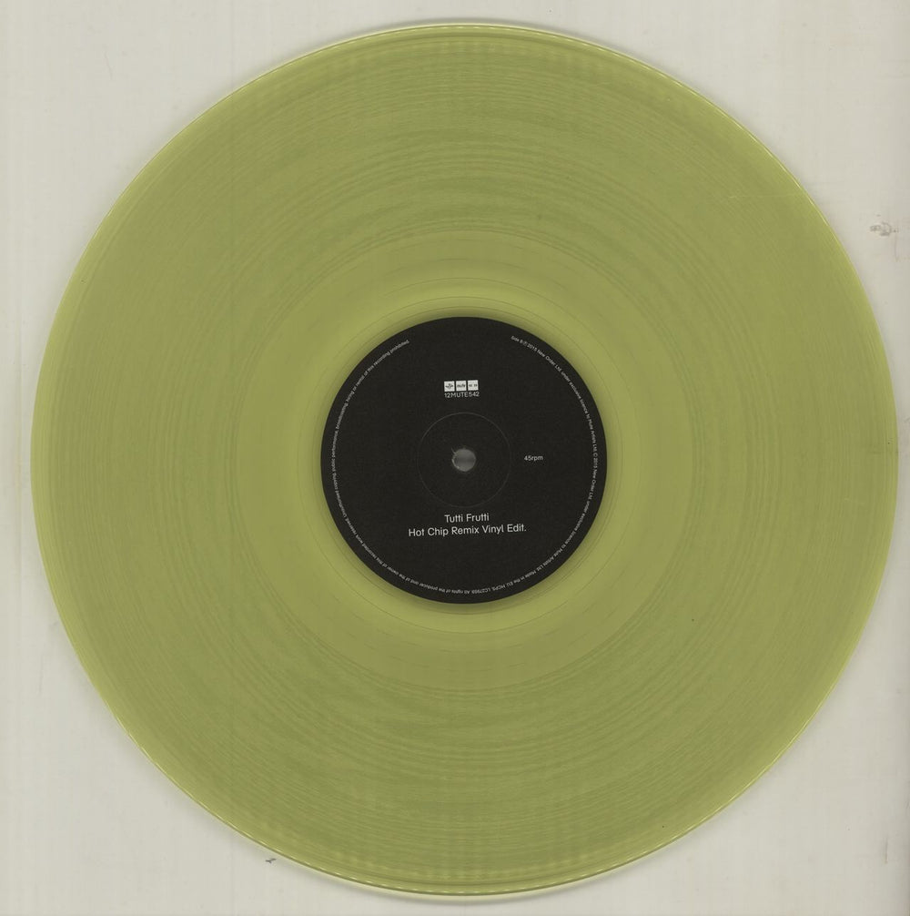 New Order Tutti Frutti - Yellow Vinyl UK 12" vinyl single (12 inch record / Maxi-single) NEW12TU682045