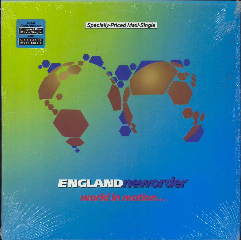 New Order World In Motion US 12" vinyl single (12 inch record / Maxi-single) 9215820