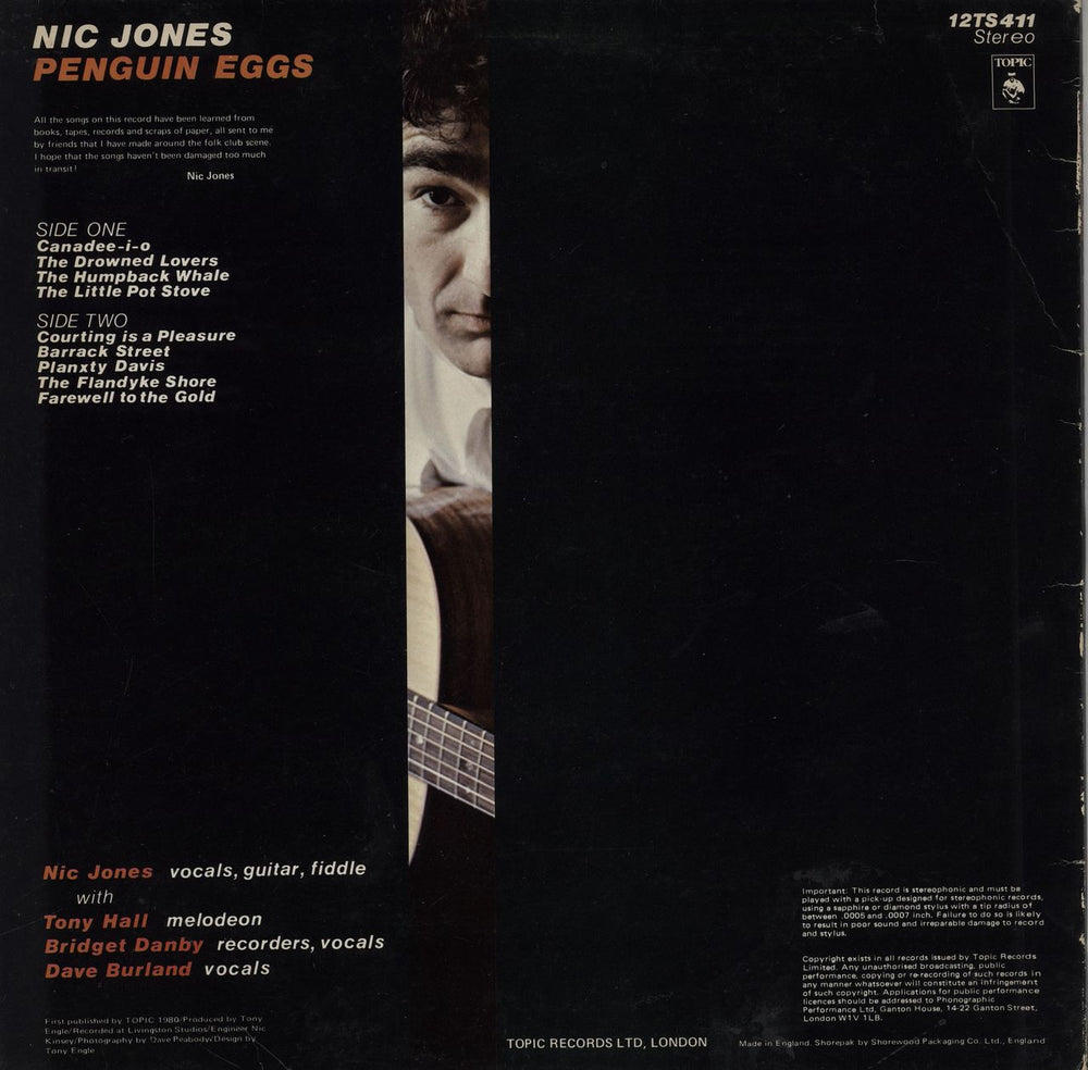 Nic Jones Penguin Eggs - VG/EX UK vinyl LP album (LP record) NJSLPPE757364