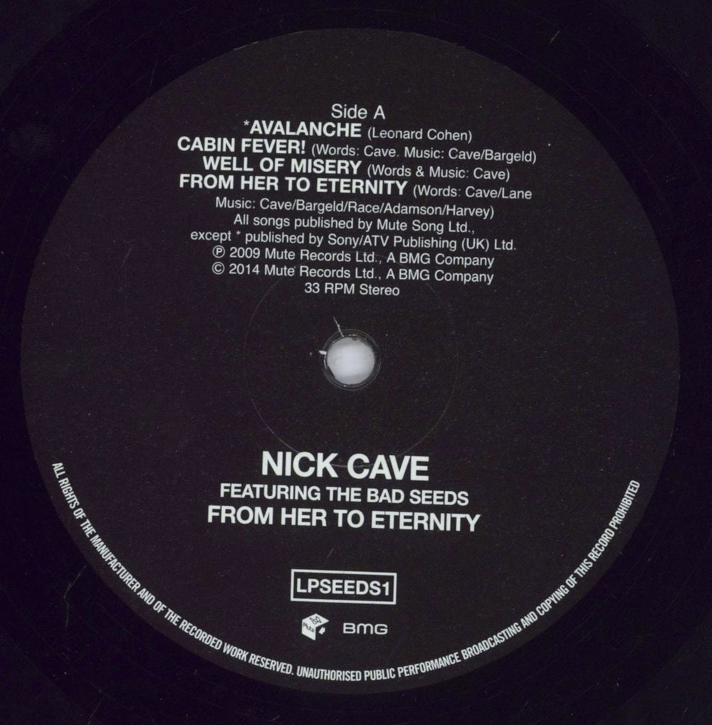 Nick Cave From Her To Eternity UK vinyl LP album (LP record) NCVLPFR832044