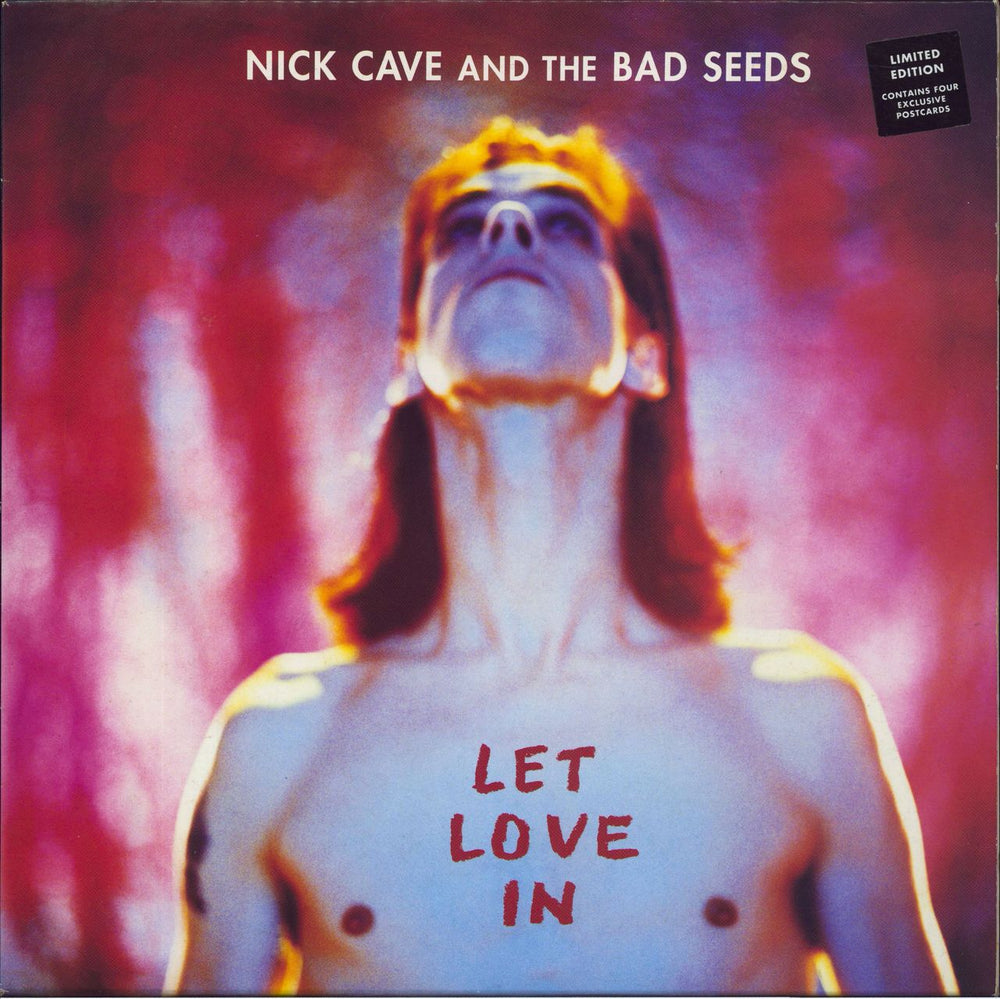 Nick Cave Let Love In + Postcards UK vinyl LP album (LP record) LSTUMM123