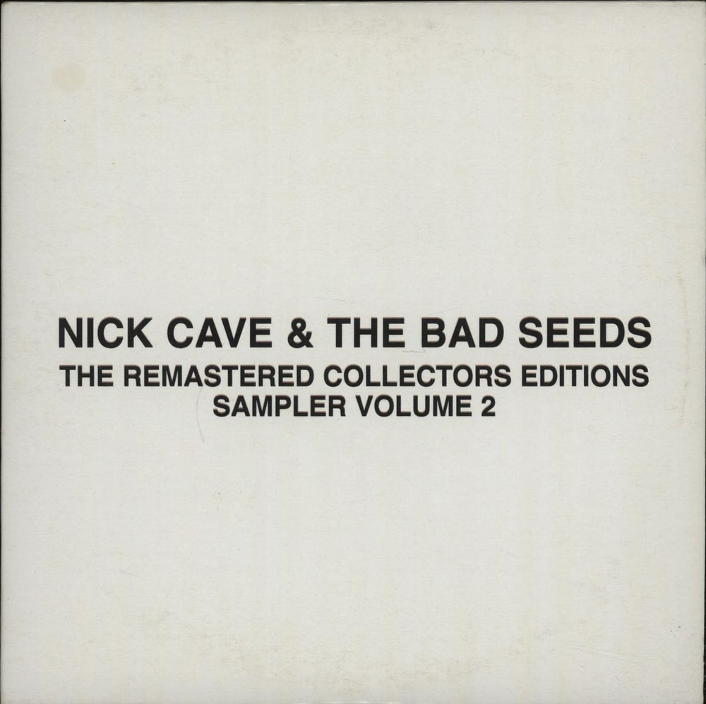 Nick Cave The Remastered Collectors Editions - Sampler Volume 2 UK Promo CD single (CD5 / 5") PSEEDSCD2