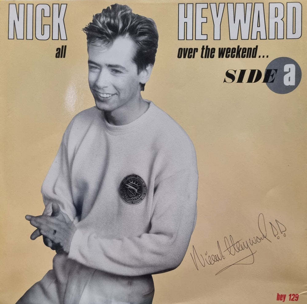 Nick Heyward All Over The Weekend - Autographed Sleeve UK memorabilia HEY129