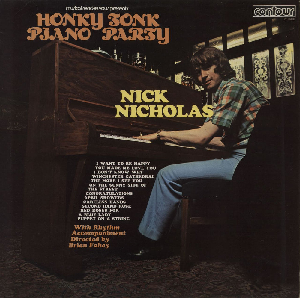 Nick Nicholas Honky Tonk Piano Party UK vinyl LP album (LP record) 2870166