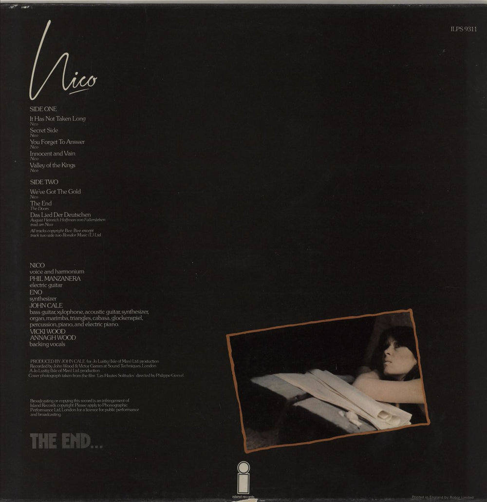 Nico The End - 1st UK vinyl LP album (LP record)