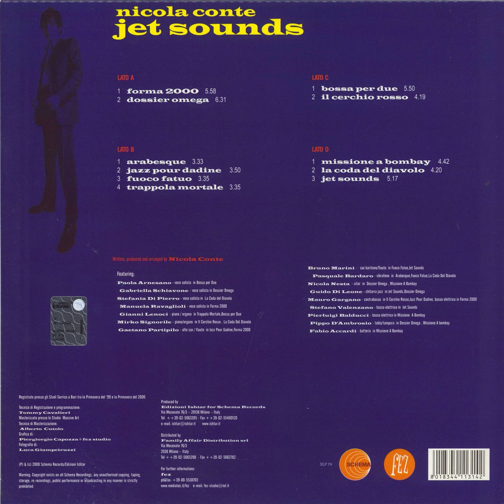 Nicola Conte Jet Sounds Italian 2-LP vinyl record set (Double LP Album) 8018344113142