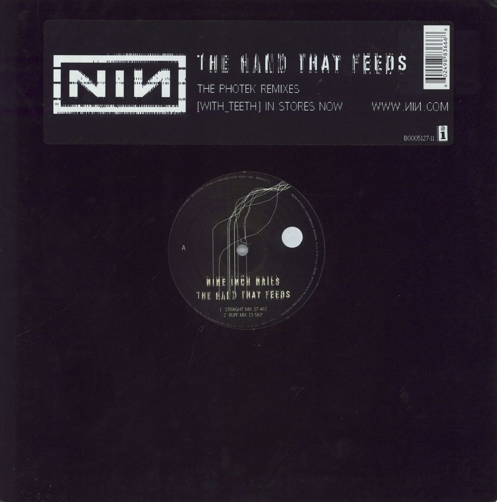 Nine Inch Nails The Hand That Feeds - The Photek Remixes US 12" vinyl single (12 inch record / Maxi-single) B0005127-11