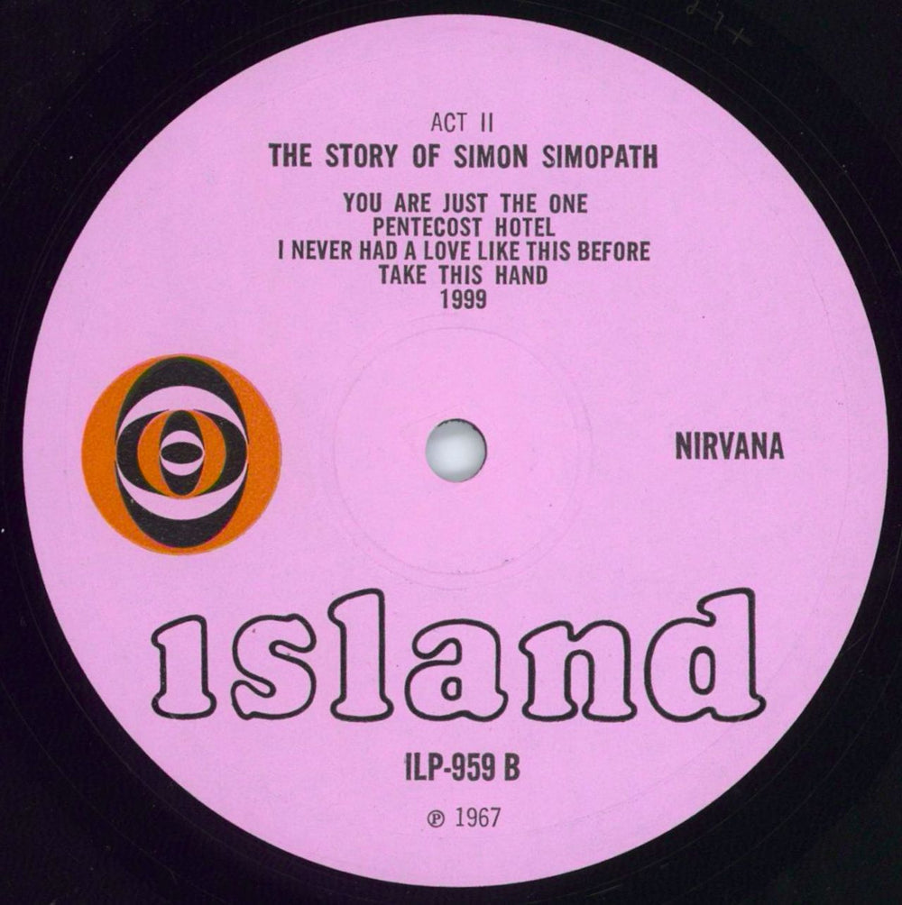 Nirvana (UK) The Story Of Simon Simopath UK vinyl LP album (LP record)