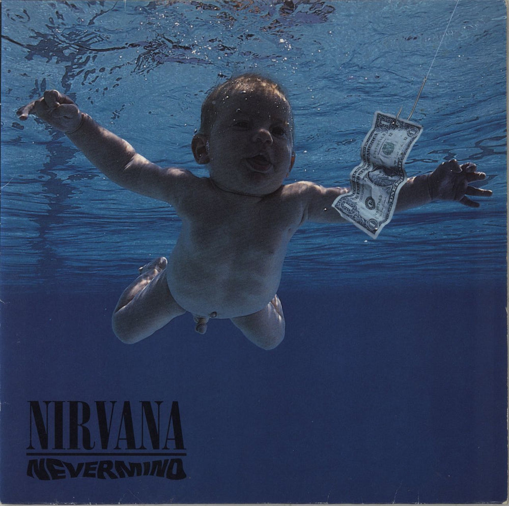 Nirvana (US) Nevermind - VG UK vinyl LP album (LP record) GEF24425